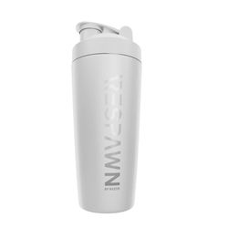 RESPAWN By Razer Stainless Steel Shaker - White - Dual-Insulated Shaker Cup - Built-In Grate - Locking Cap - 20oz
