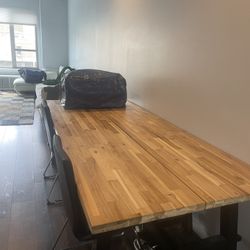 Large Wooden Dining Room Table 