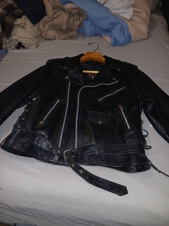 Men's Size 44 Leather Jacket