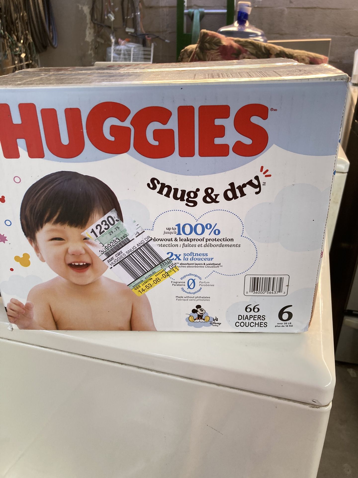 HUGGIES SIZE 6 66 pañales