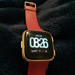 Rose Gold Fitbit Versa In Working Condition