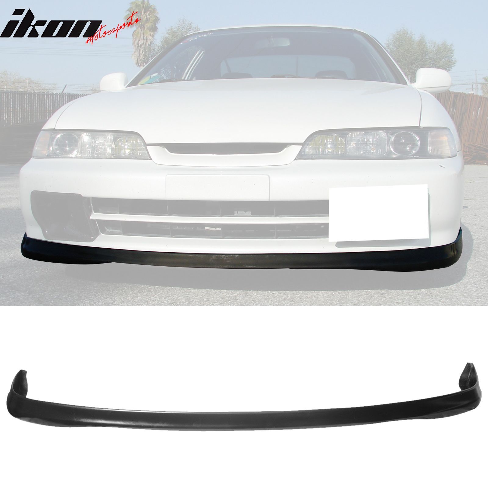 Fits 1994-1997 Acura Integra Front Bumper Lip Spoiler Splitter Unpainted Black PU
