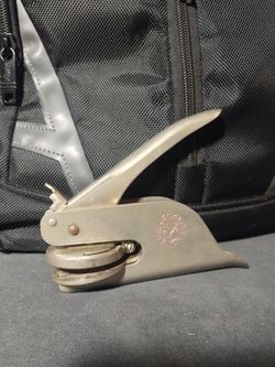 Vintage Metal Embossing Seal Stamp Press
