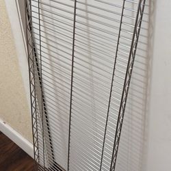 1 metal shelf, 48”by18”, this is the regular most popular for 1 inch Posts. Location 👇