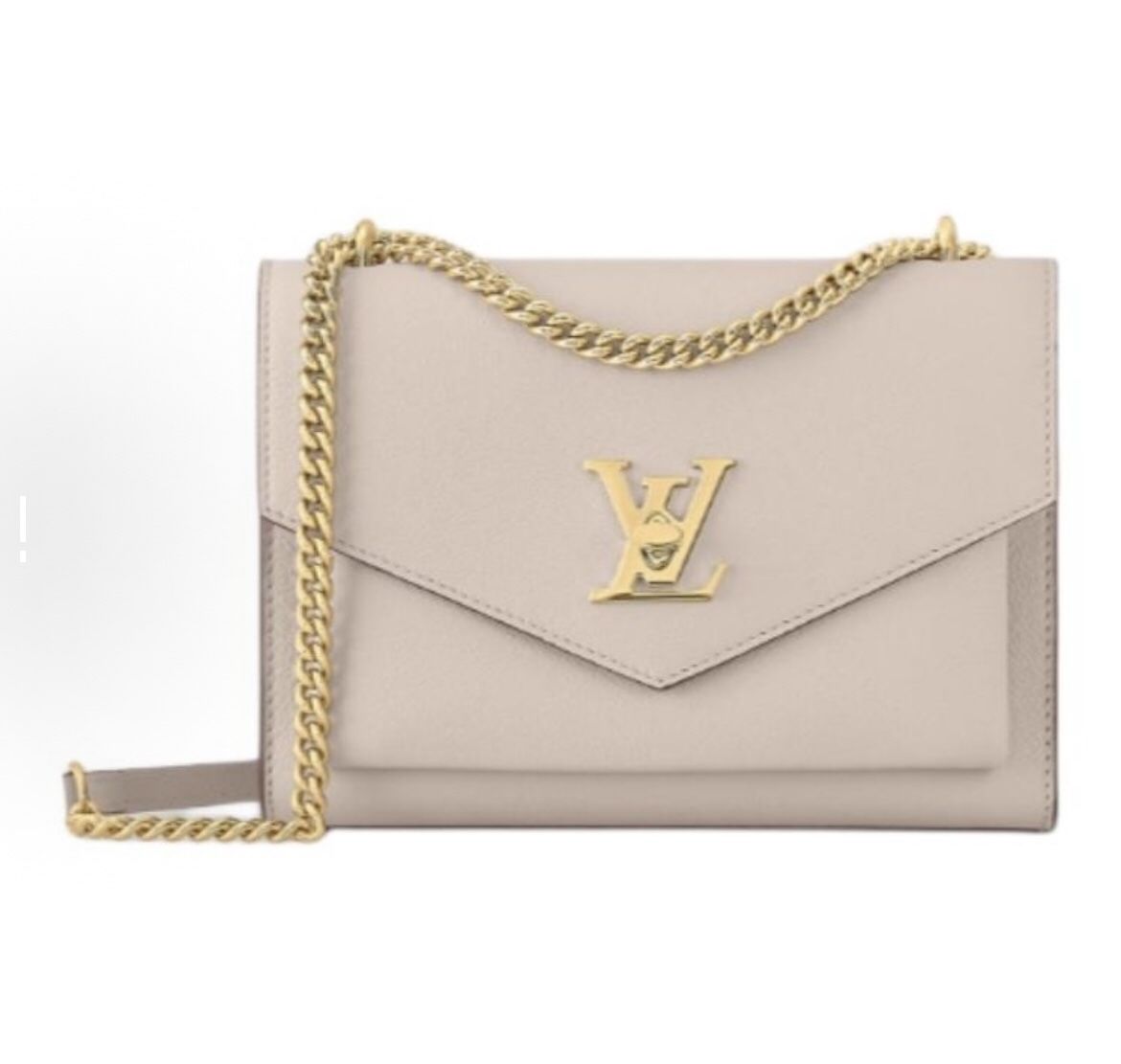 LOUIS VUITTON MYLOCKME, gold - tone hardware with LV Turn Lock, soft grained calf leather, single - shoulder/cross - body bag, women's style(177)93