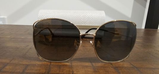 Jimmy Choo Alianas Glitter Rim Square Stainless Steel Sunglasses In Gold Black