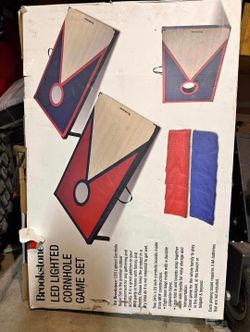 Cornhole Game Set Led Lighted