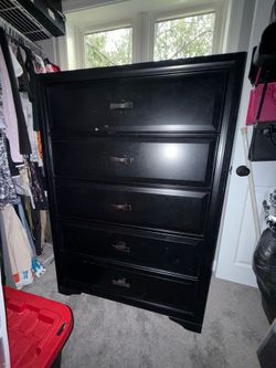 Black Dresser Tall Chest