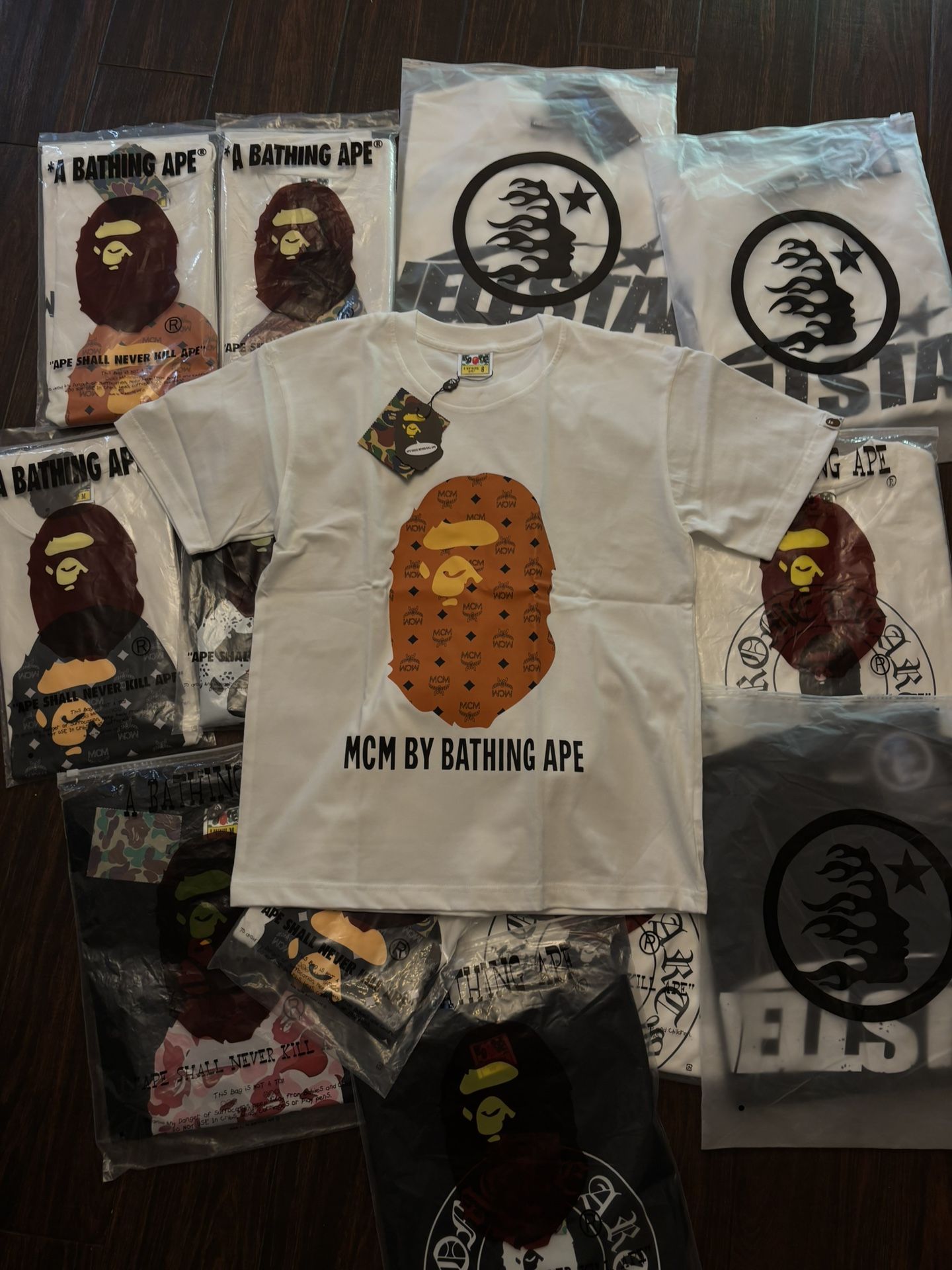 MCM X BATHING APE SHIRT - SMALL - BRAND NEW COMES WITH BAG📲