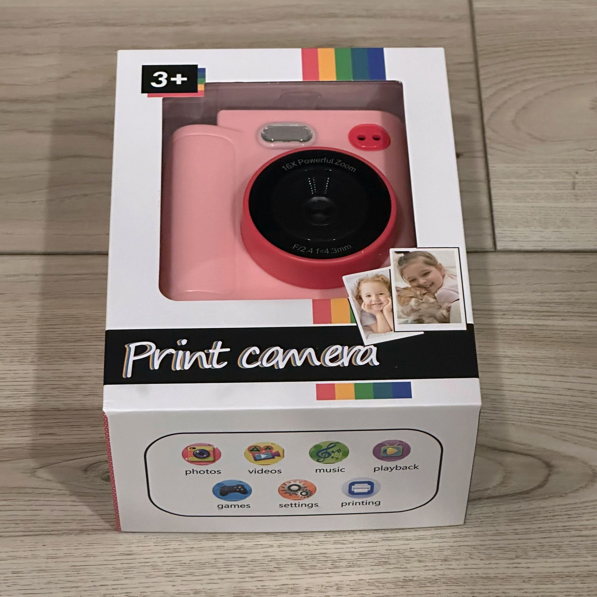 Insta Print Kids Camera 1080P 32GB