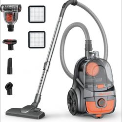 Aspiron Canister Vacuum Cleaner CA006 with Extra Set of Filter Accessories 