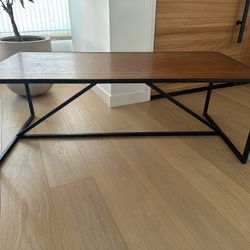 Custom Modern Coffee Table - Walnut Black