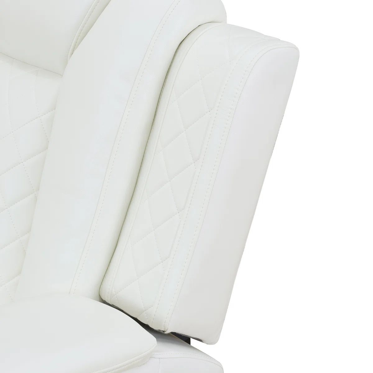 New White Power Reclining Couch