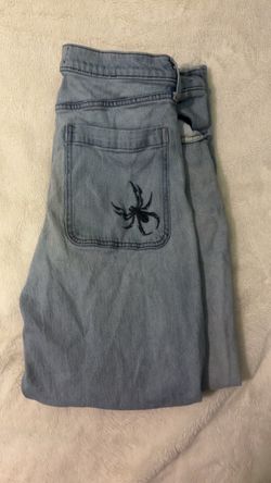 Hollister jeans w/ spider graphic