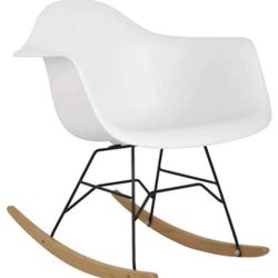 Modern White Rocking Chair