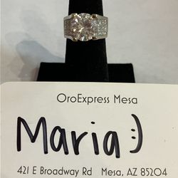 18k WG Engagement Ring #109411-1 MGC 