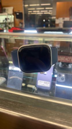 Apple Watch with Blue Sport Band