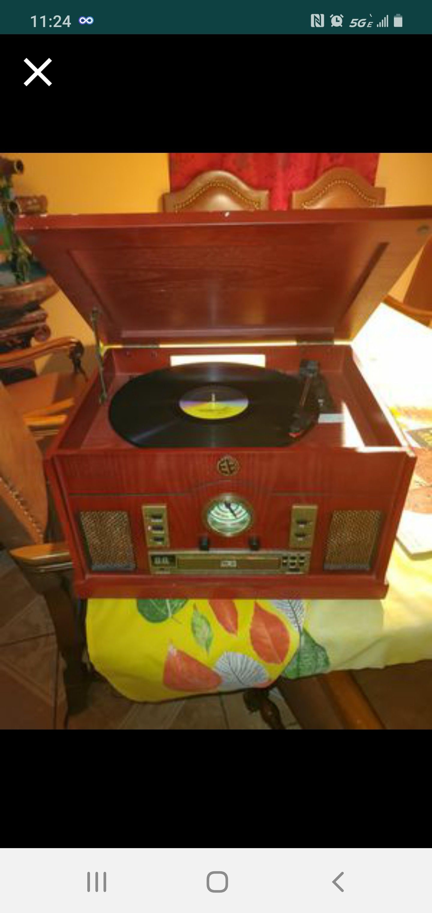 Vintage record player