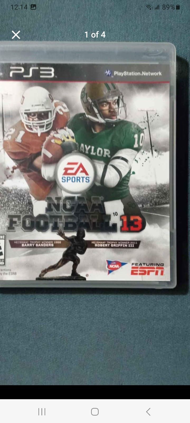 NCAA FOOTBALL 13 PS3 GAME $80 FINAL PRICE SAME DAY SHIPPING