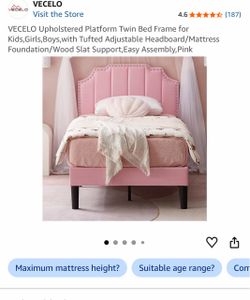 Pink bed frame