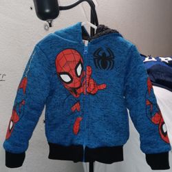 Marvel Toddler Boys' Spider-Man Sherpa Lined Fleece Hoodie 