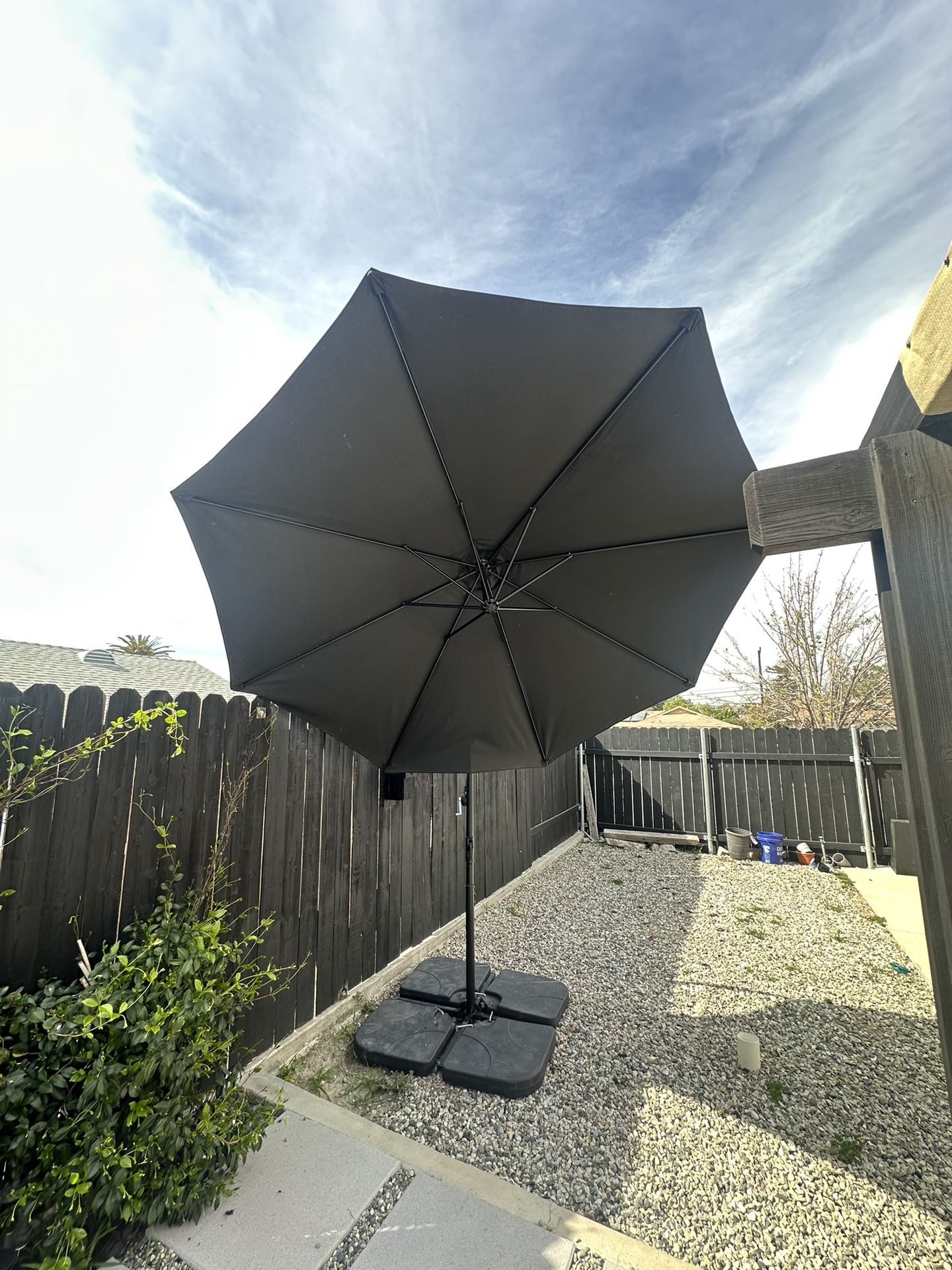 best vented patio umbrella 13ft 2 Tier Double-Sided with Base, Without Lights / Beige Travel Supplies Variant:chocolate Herschel Little America Backpack fade resistant