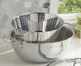 olla multiusos de 10qt de acero inoxidable Triplay