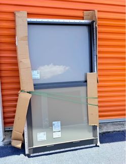 New Jeld-Wen window. Has frosted glass. Window is 36 inches wide with 62 inches tall.