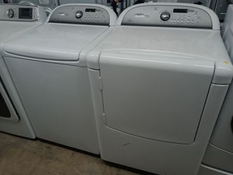 Whirlpool Cabrio top load washer and dryer set - Free delivery