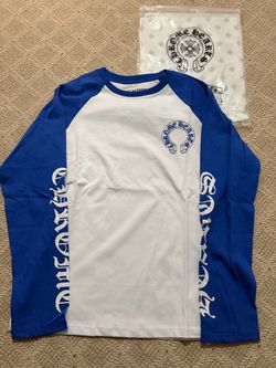 Blue and white chrome long sleeve