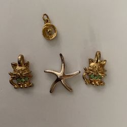 4 Children Necklace Pendants 