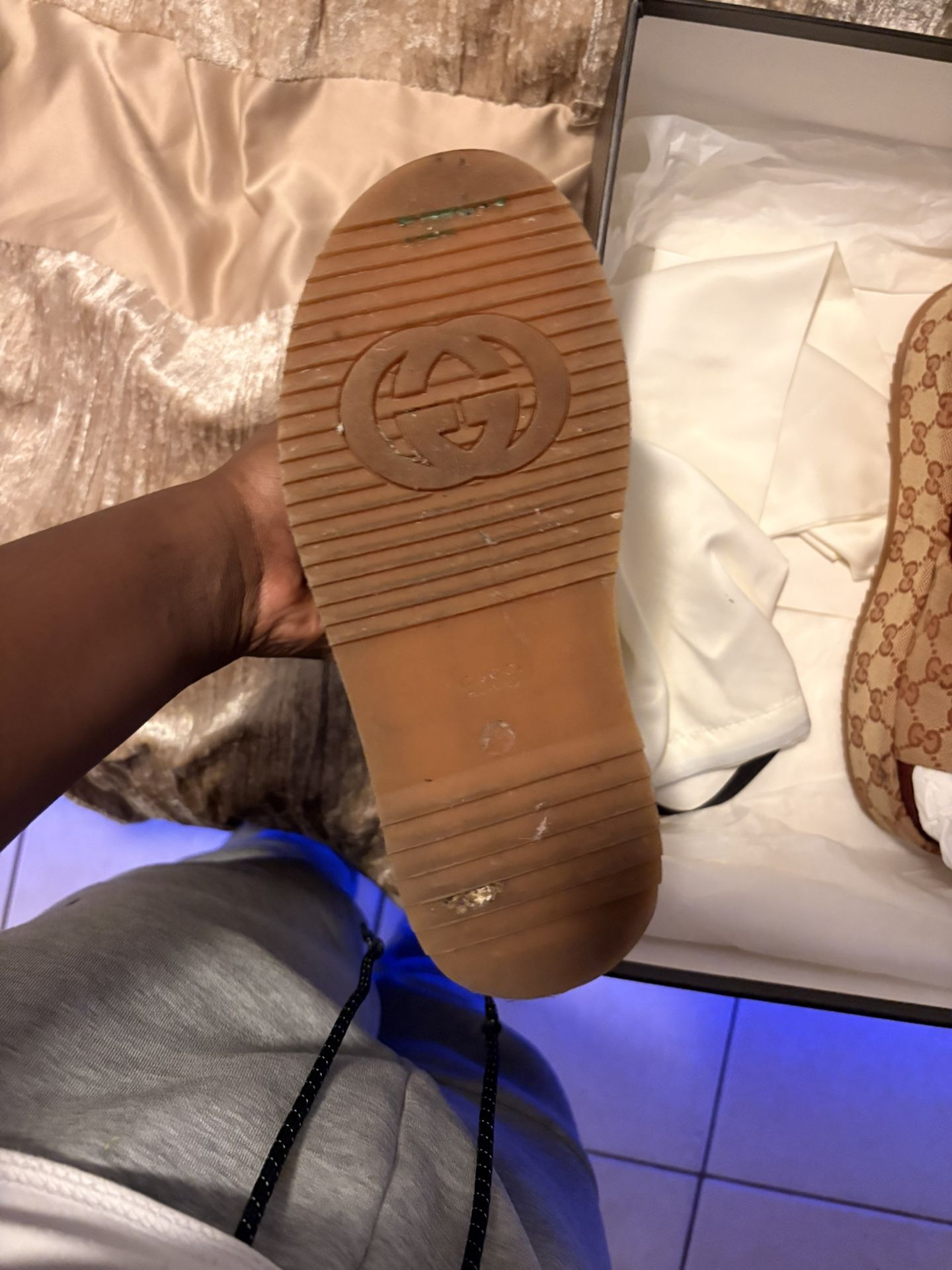 Gucci GG Canva Platform Slides 
