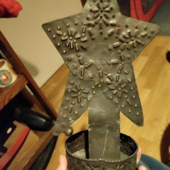 Metal Star Wall Hanging Candle Holder 