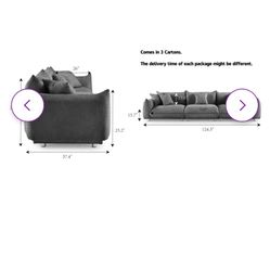 Beautiful Gray Couch