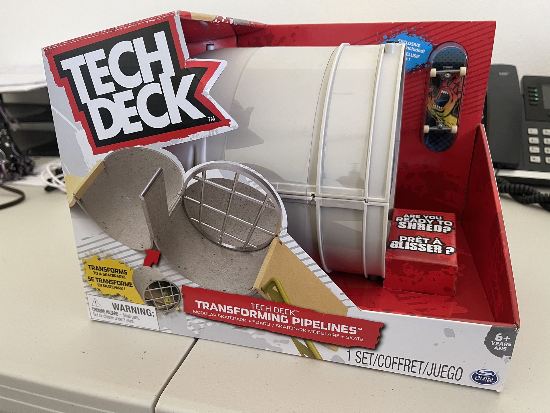tech deck transforming pipeline skatepark