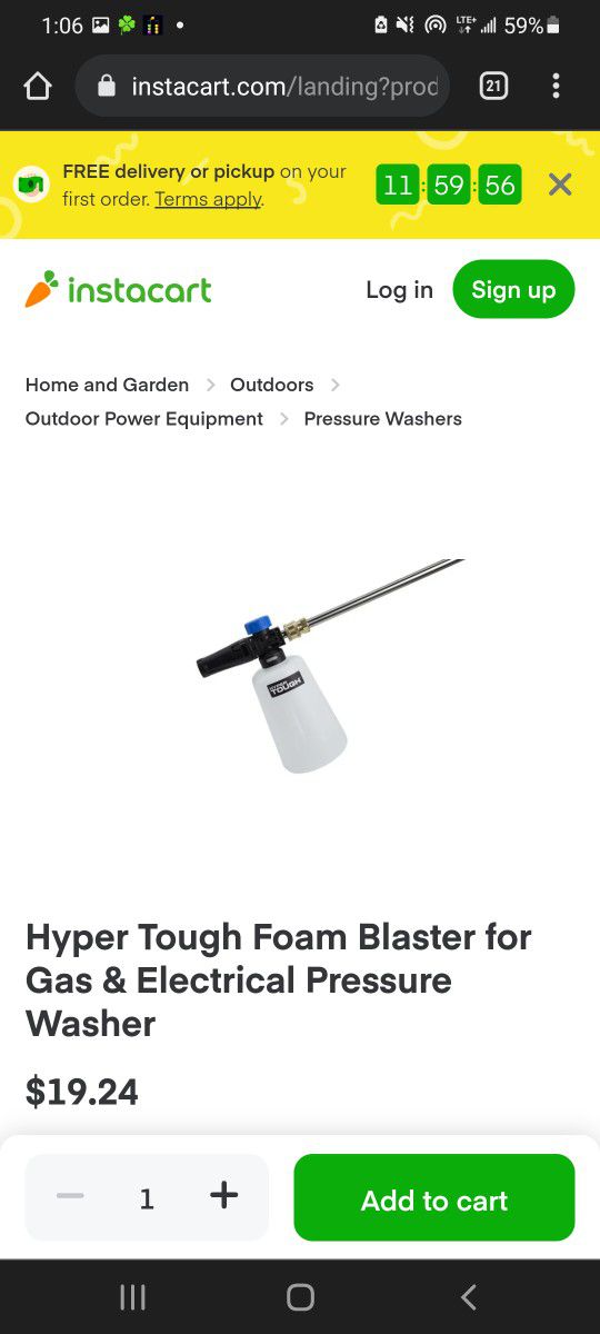 Hyper Tough Foam Blaster for Gas & Electrical Pressure

