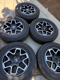 Ford Bronco Rims and Tires (5) 255/70R18