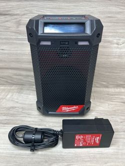 Milwaukee M12 Radio + Charger 2951-20 with Power Adapter (PO1026214)