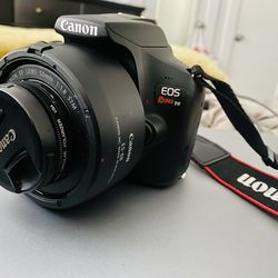 Canon EOS Rebel T6 Bundle – 3 Lenses (18-55mm, 50mm, 75-300mm) – Excellent Condition