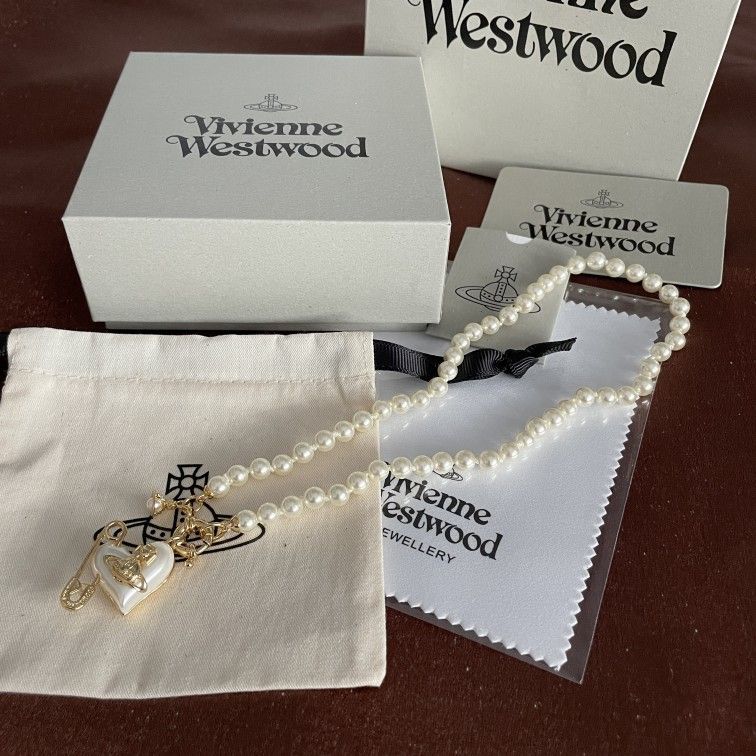Vivienne Westwood Pear with hearts necklaces