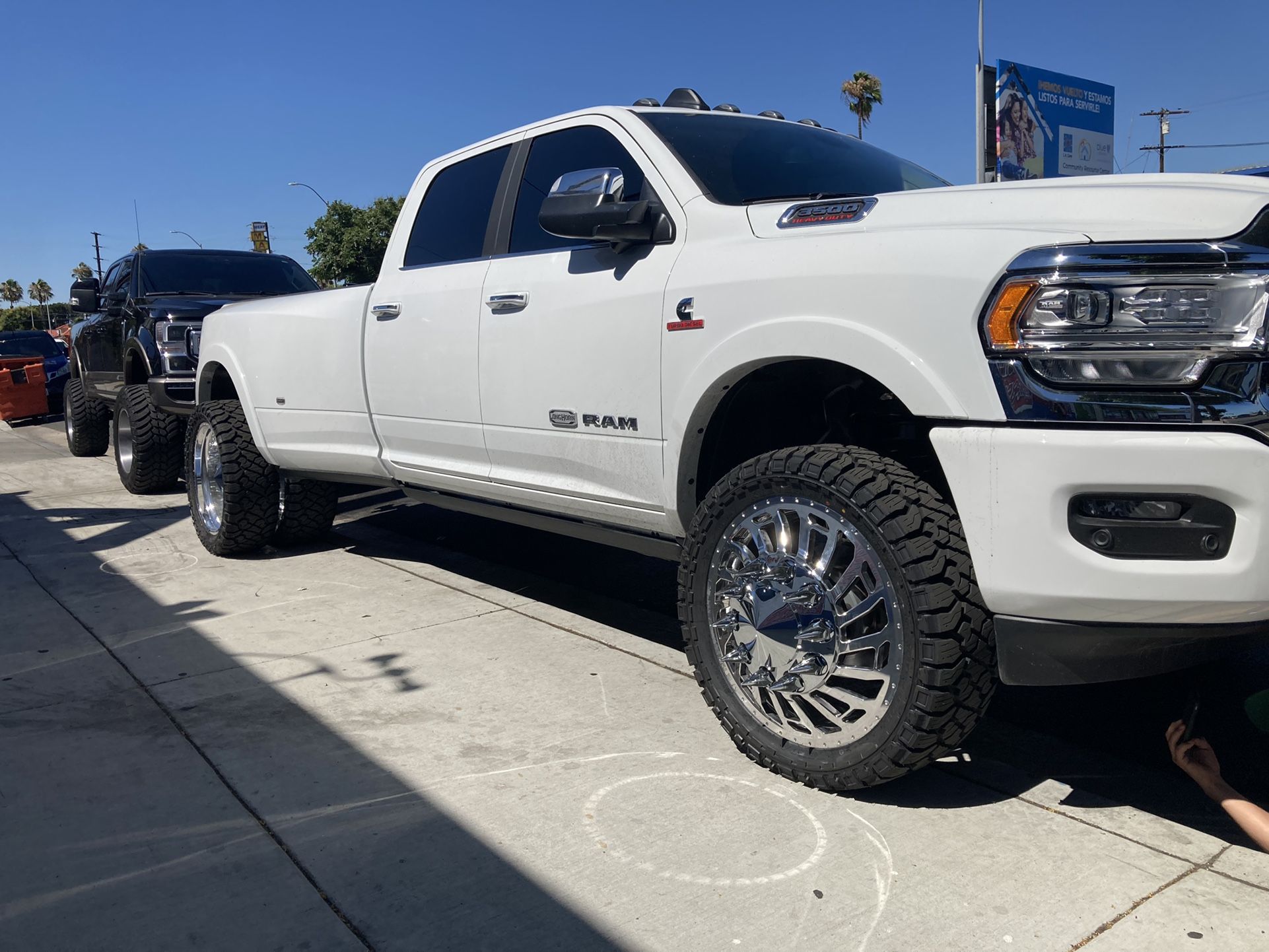 24” Dually Wheels ONLY 10 Lug Will Fit All Models With Adapters for ...