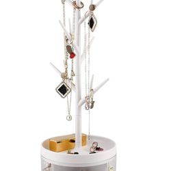 Tree-Shaped Jewelry Stand – Necklace, Earring & Ring Organizer