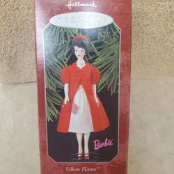 New Opened Box Barbie Sliken Flame Ornament Beautiful 