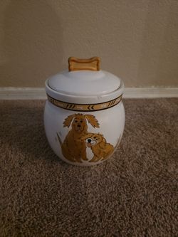 Read listing - dog treat/ cookie jar