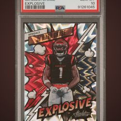 2023 Absolute Ja’Marr Chase Explosive #34 PSA 10 Gem Mint Cincinnati Bengals