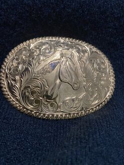 Hebilla Dorada Crumrine el Arturo Golden Tone Belt Buckle 