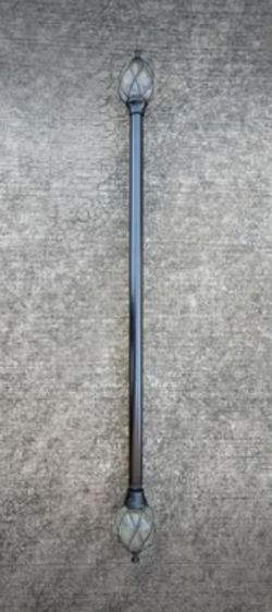 Clear bulb curtain rod