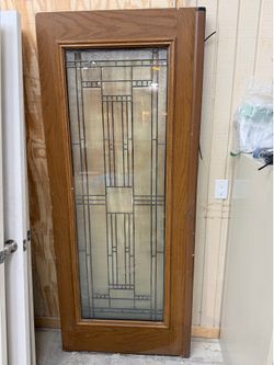 32x80 Decorative Glass Door Panel - Project Door