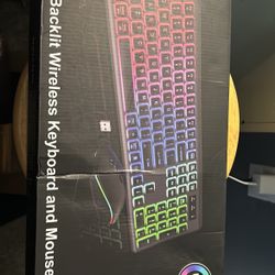 RGB BACKLIT WIRELESS KEYBOARD & MOUSE
