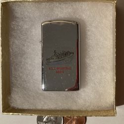 Vintage Zippo USS Mileaukee AOR-2 Replenishment Oiler Ship